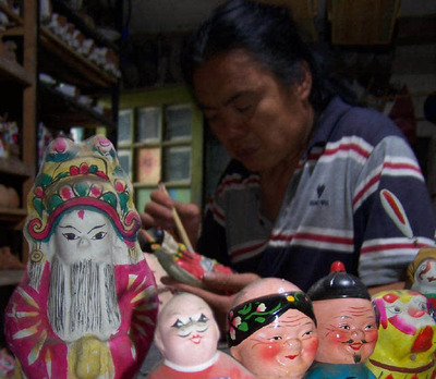 马官屯泥人 指尖流转的七彩乾坤